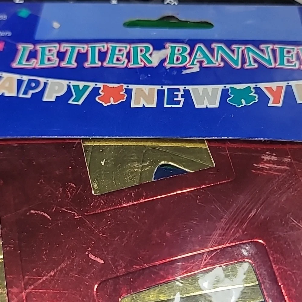 Happy‎ New Year Amscan Red and Blue Party Banner Decorations NIP